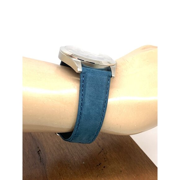 Tissot Men's Watch Swiss Quartz Blue Dial Date 40mm Leather Strap T127410A - Picture 13 of 15